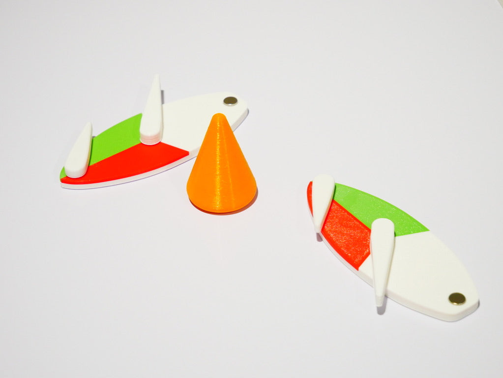 Conical Model Race Buoys with Magnetic Base