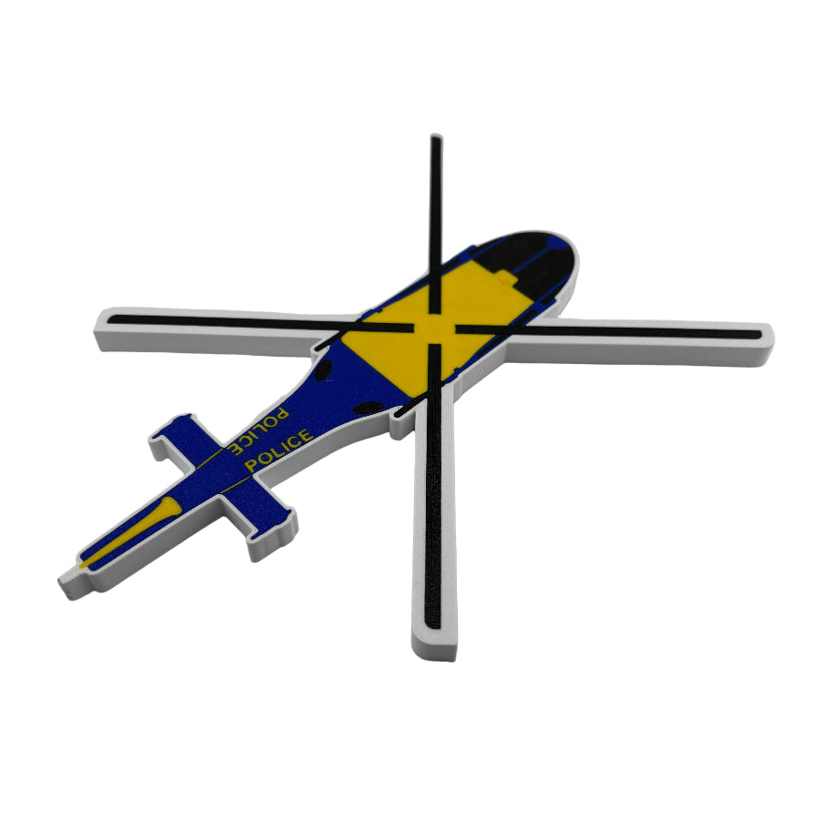Police Helicopter Model Magnetic Instructor Training Aid